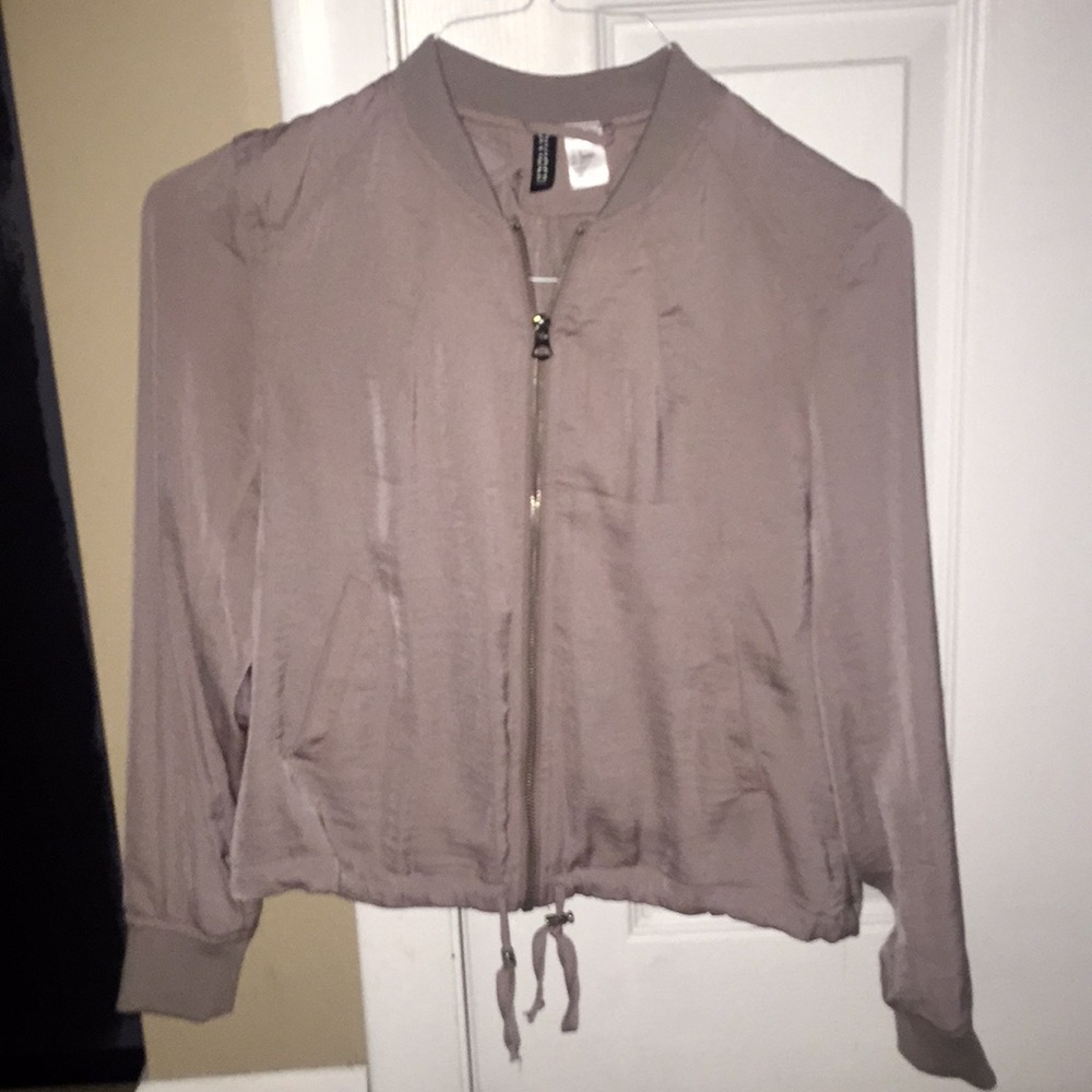 NWOT nude H&M zip up jacket